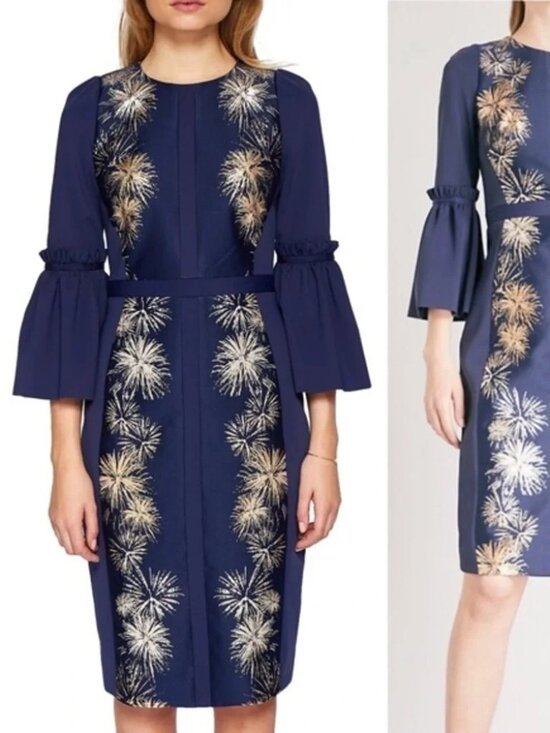 Ted Baker Dresses & Skirts - Ted Baker Navy Fireworks Dress